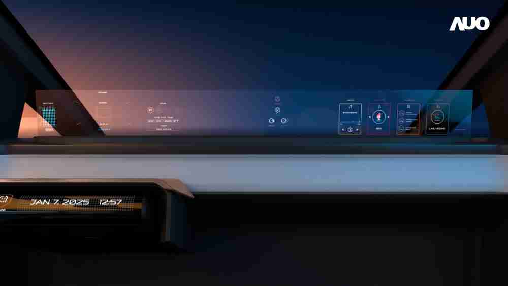 尊龙集团无界透明显示接口(Horizon Image Glass)透过车运算方案整合仪表板、、中控台及副驾显示器，，一体式全景呈现，，，提供乘用者清晰的前方视野、、、、行车必要信息与娱乐功能
